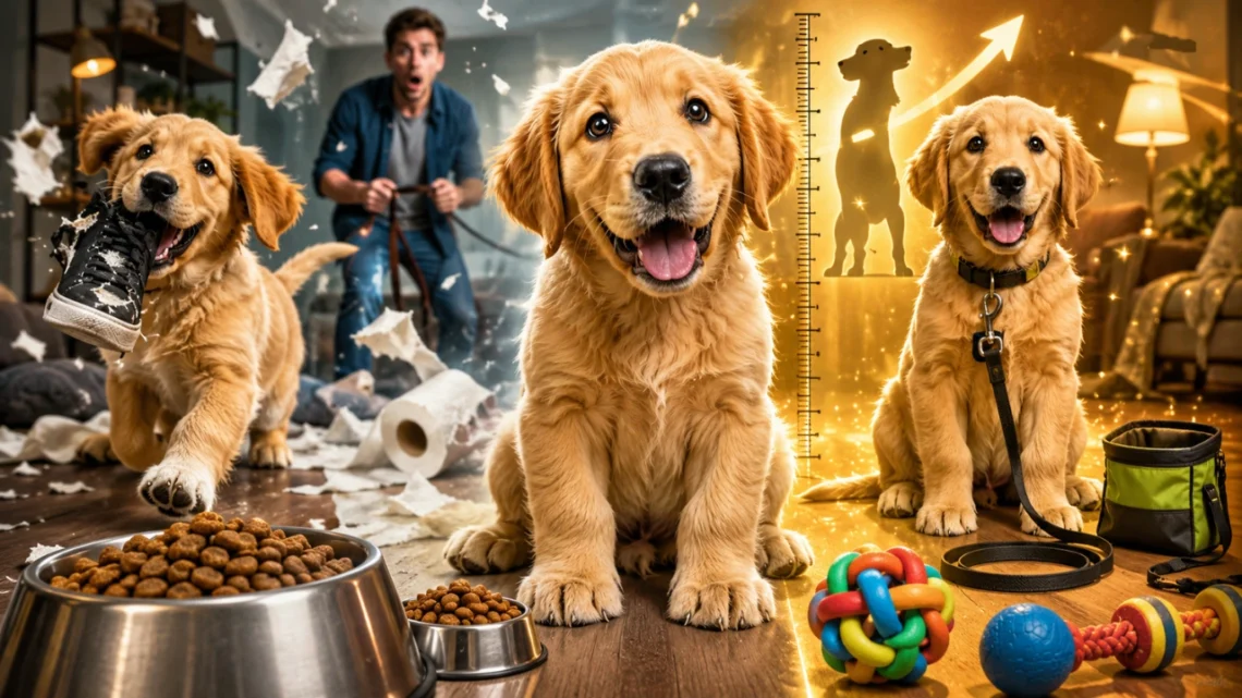 4 Month Old Golden Retriever Guide - Size, Weight, Training, Food & Behavior