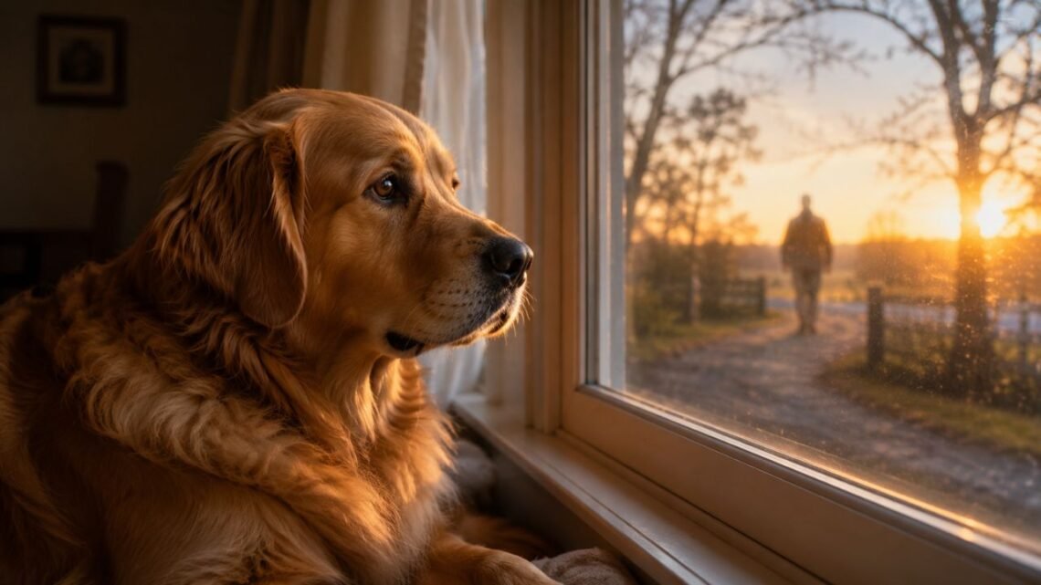 Nobody Believed This Golden Retriever Was Waiting for Someone… Until This Happened