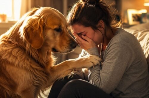 The Way This Golden Retriever Comforted His Owner Is Melting Hearts
