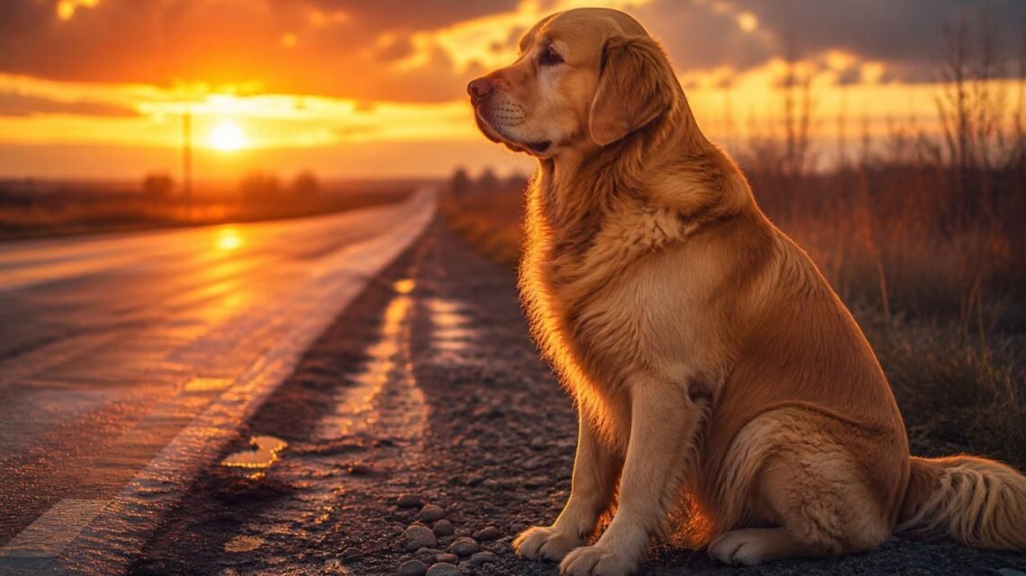 This Golden Retriever Waited for His Owner… What Happened Next Will Make You Cry
