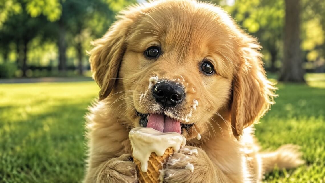 Watch This Golden Retriever Try Ice Cream for the First Time